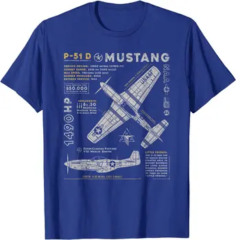 P-51 Mustang | Винтажный Истребитель Североамериканской авиации, Мужская рубашка, Повседневная Короткая рубашка
